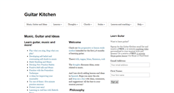 Desktop Screenshot of guitarkitchen.com